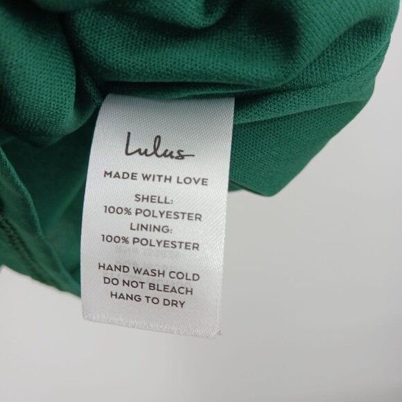 NWT Lulus Mindful Muse Emerald Green Floral Burnout Skater Mini Dress Small - Picture 9 of 13